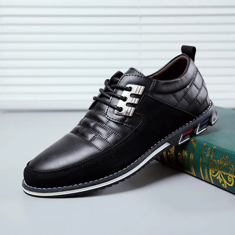 Fashion Classic Casual Men's Leather Shoes Black Hot