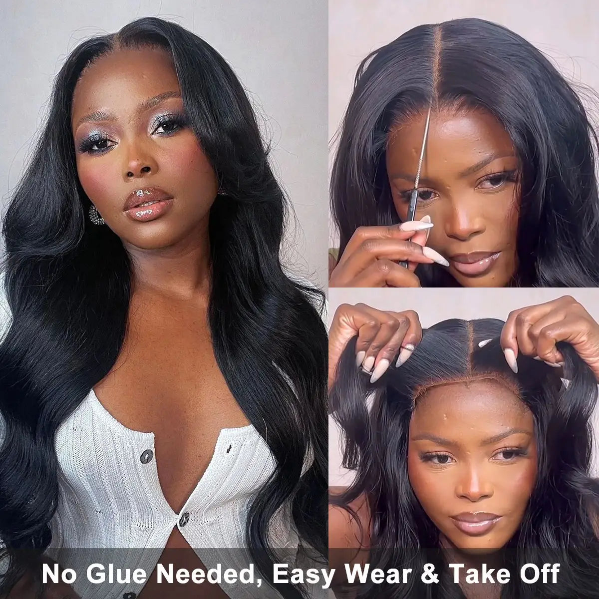 Wear And Go Glueless Body Wave Lace Closure Wig